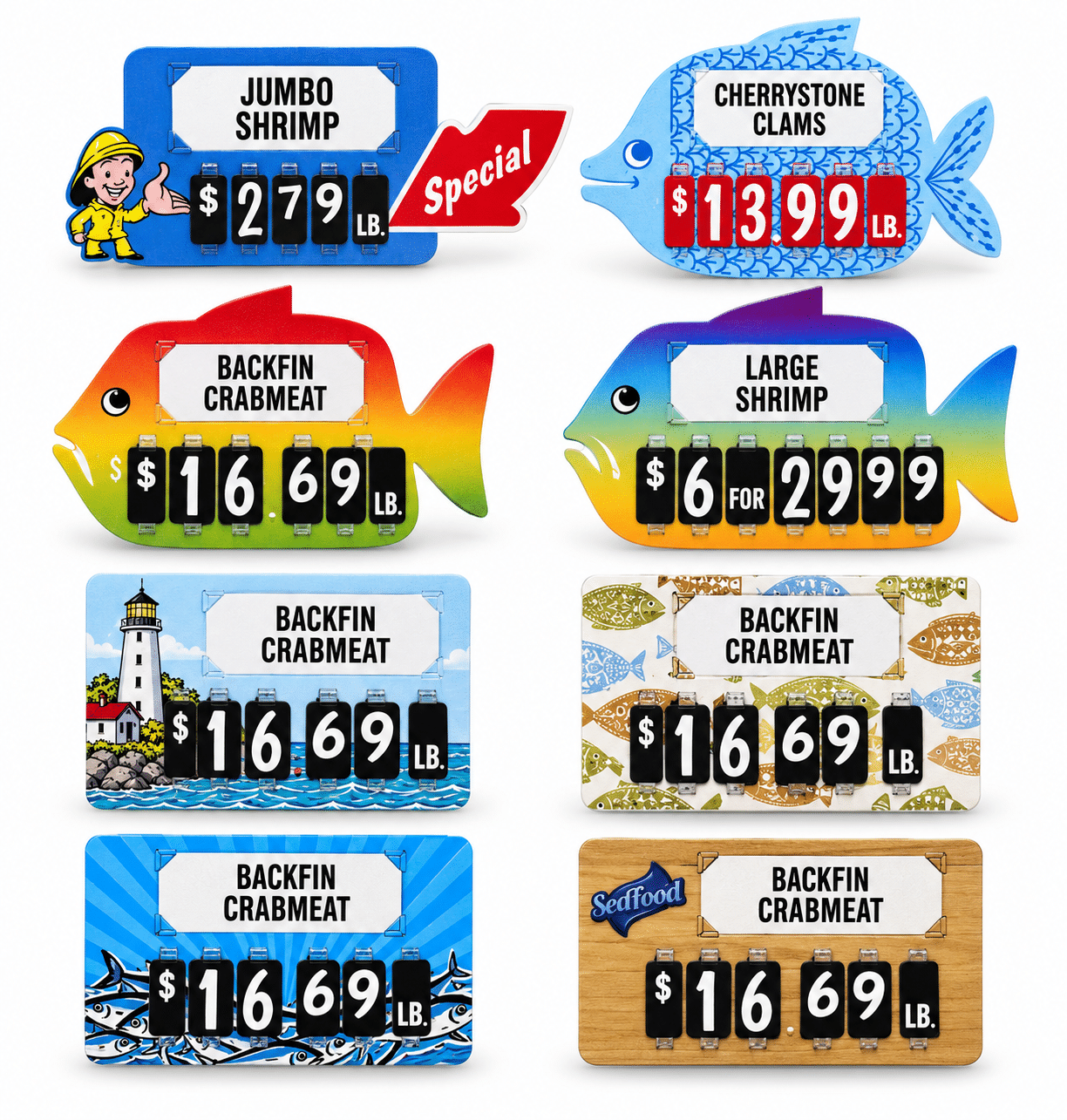 Seafood Department Tags